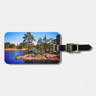 swedish landscap, photo,Personalised Luggage Tag