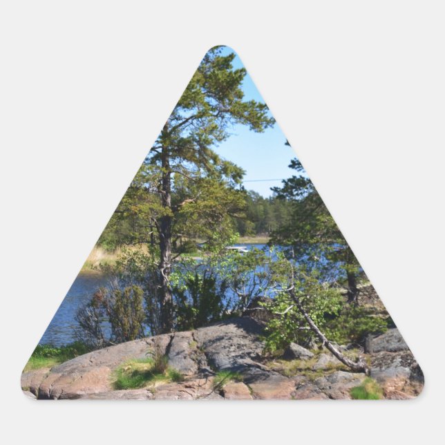 Swedish landskap triangle sticker (Front)