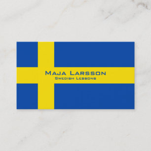 Swedish Lessons / Swedish Teacher Business Card