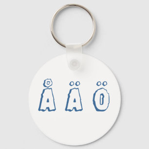 Swedish letters (å ä ö) key ring