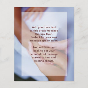 Swedish Massage Photo - Arm and Hand Flyer
