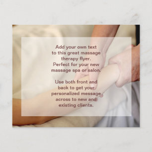 Swedish Massage Photo - Arm and Hand Flyer