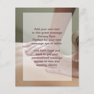 Swedish Massage Photo Flyer