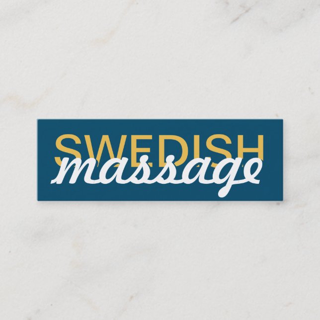 swedish massage punch card (Front)