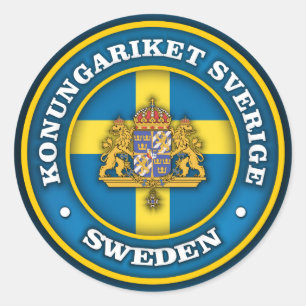 Swedish Medallion Classic Round Sticker