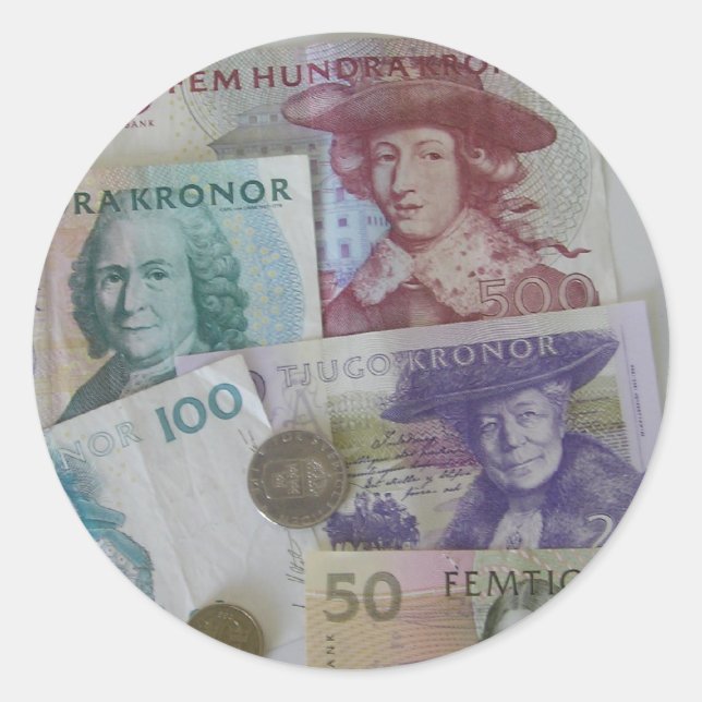 Swedish Money Sticker (Front)