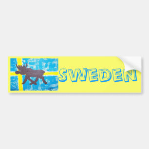 Swedish Moose Bumper Sticker