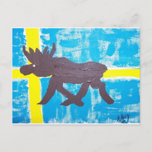 Swedish Moose Postcard (Front)