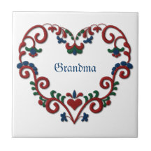 Swedish Norwegian Personalised Custom Heart
