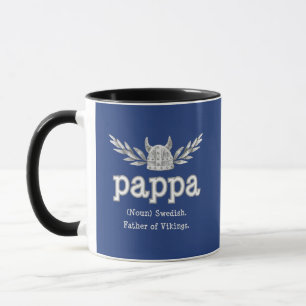Swedish Pappa (Dad) Fun Quote: Father of Vikings Mug