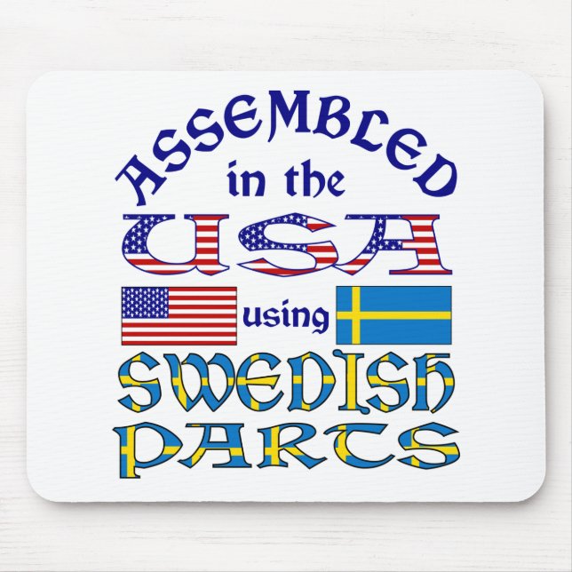 Swedish Parts Mouse Mat (Front)