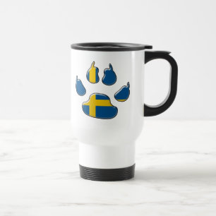 Swedish patiotric dog travel mug
