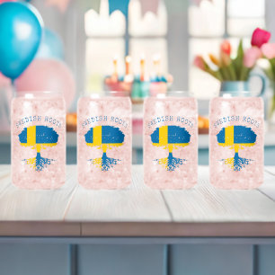 Swedish Roots Flag Can Glass Set