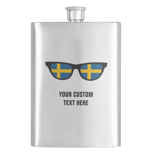 Swedish Shades custom flask (Front)