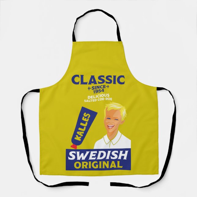 Swedish smörgåskaviar Fish Kaviar Apron (Front)
