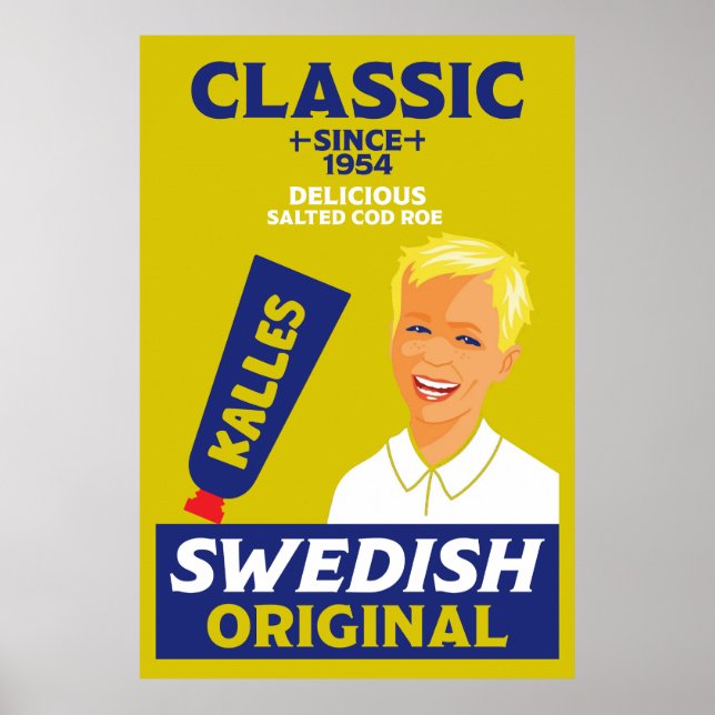 Swedish smörgåskaviar Kaviar Poster (Front)