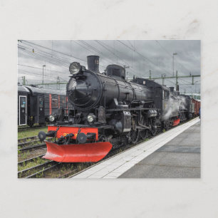 Swedish steam locomotive 1316 postcard
