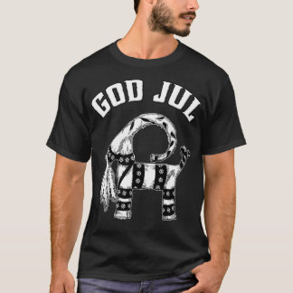 Swedish Straw Christmas Goat God Jul Nordic Julboc T-Shirt