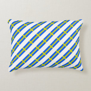 Swedish stripes flag decorative cushion