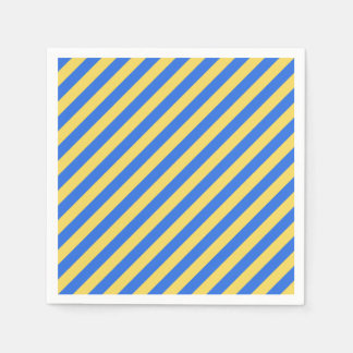 Swedish stripes in blue and yellow napkin