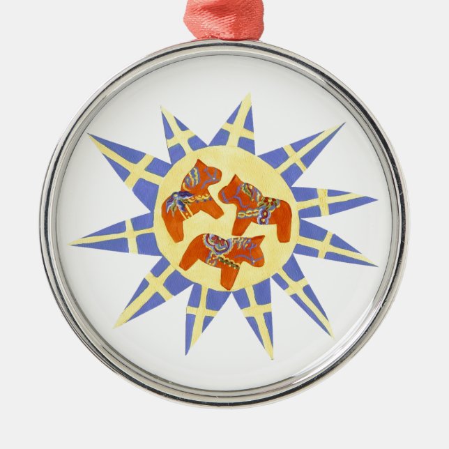 Swedish Sunburst Ornament (Front)