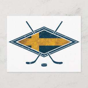 Swedish Sverige Ice Hockey Postcard