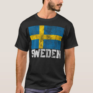 Swedish Sweden Flag National Pride Roots Country T-Shirt