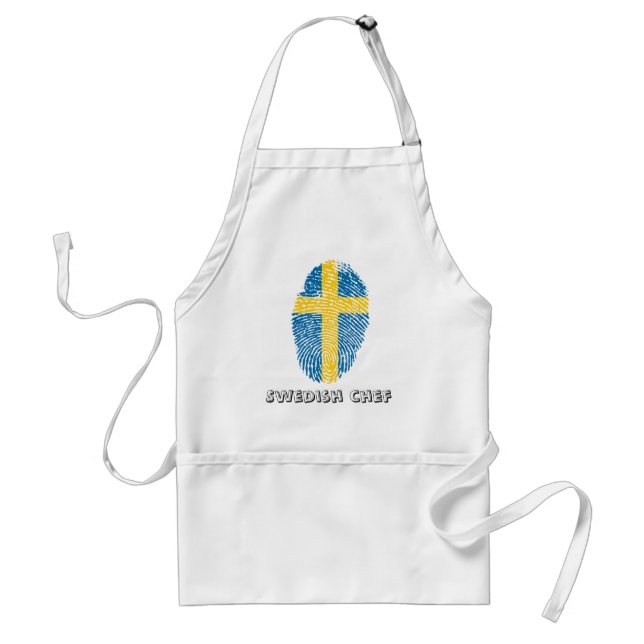 Swedish touch fingerprint flag standard apron (Front)