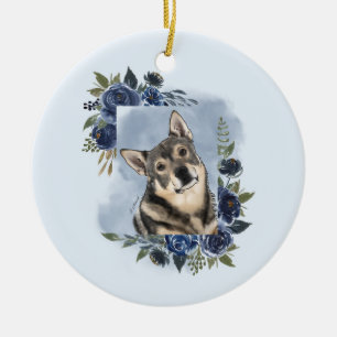 Swedish Vallhund Ceramic Tree Decoration