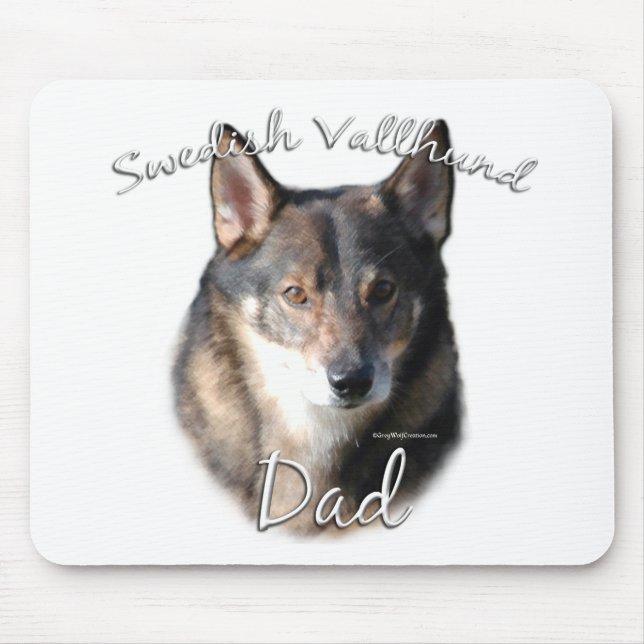 Swedish Vallhund Dad 2 Mouse Mat (Front)