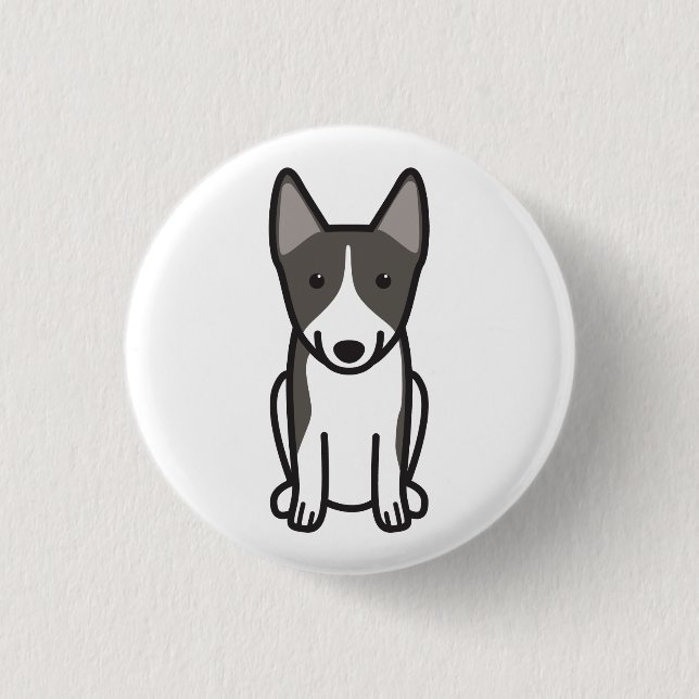 Swedish Vallhund Dog Cartoon 3 Cm Round Badge (Front)