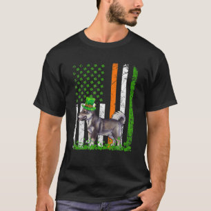 Swedish Vallhund Dog St Patricks Day Dog Irish Gif T-Shirt