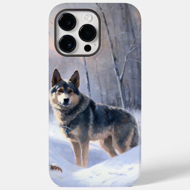 Swedish Vallhund Let It Snow Christmas  Case-Mate iPhone Case (Back)