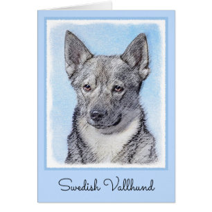 Swedish Vallhund Painting - Cute Original Dog Art