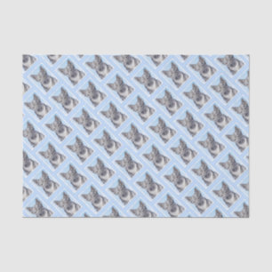 Swedish Vallhund Painting - Cute Original Dog Art Tissue Paper