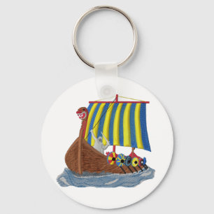 Swedish Viking Ship Key Ring