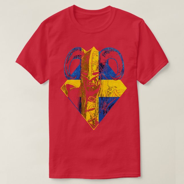 Swedish Viking Warrior 7 T-Shirt (Design Front)