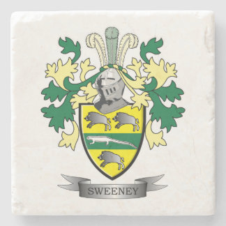 Sweeney Coat of Arms Stone Coaster