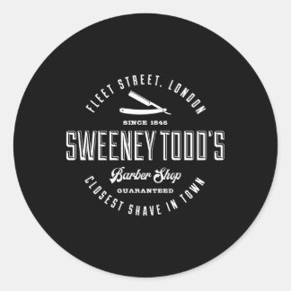 Sweeney Todd'S Barber Shop Classic Round Sticker