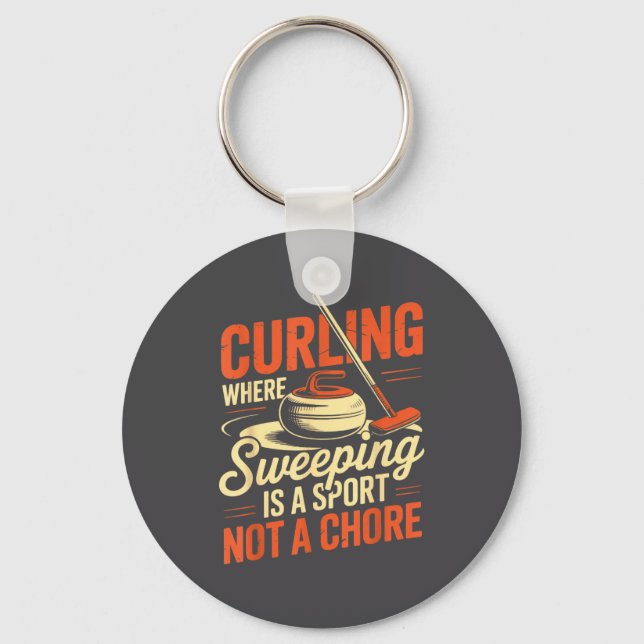 Sweeng Is A Srt Ice Sweeng Rock Stone Sliding Curl Key Ring (Front)