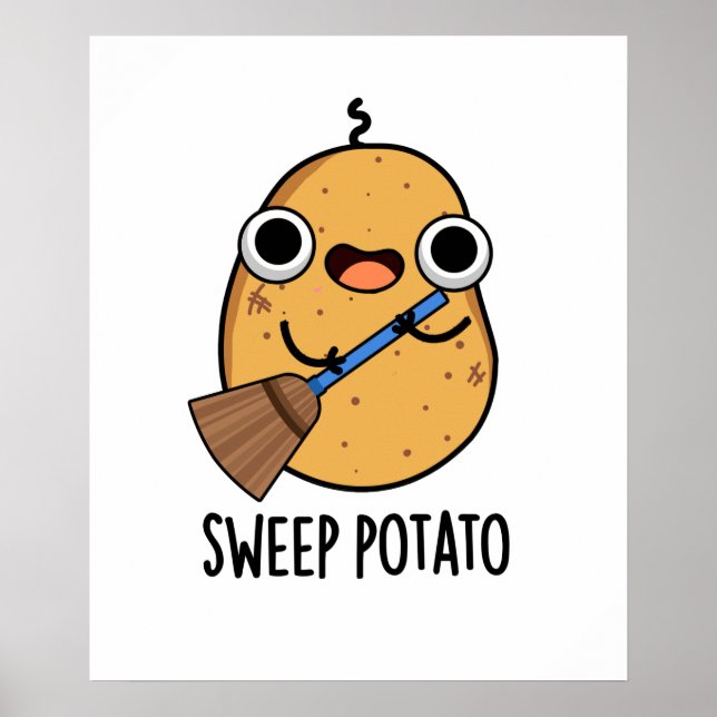 Sweep Potato Funny Veggie Pun Poster (Front)
