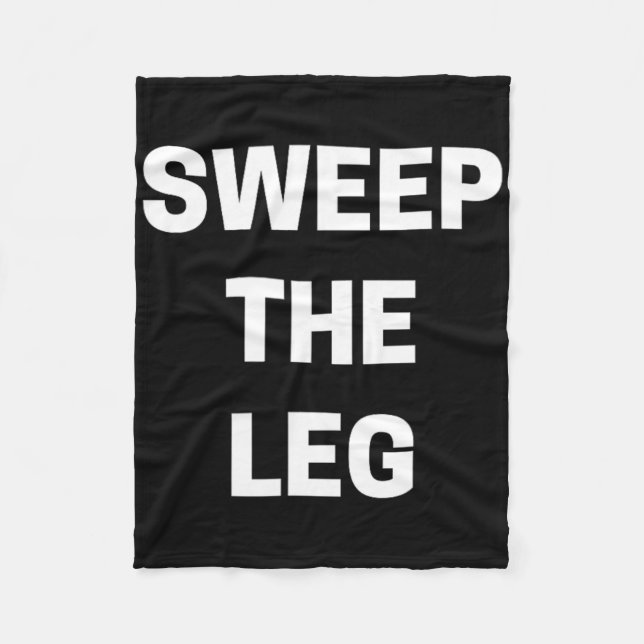 Sweep The Leg Karate  Fleece Blanket (Front)