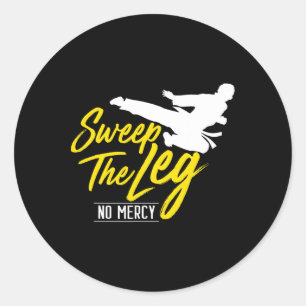 Sweep The Leg Karate Martial Arts Classic Round Sticker