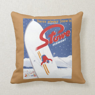 Sweeping S - There's Always Snow Promo Poster Cushion
