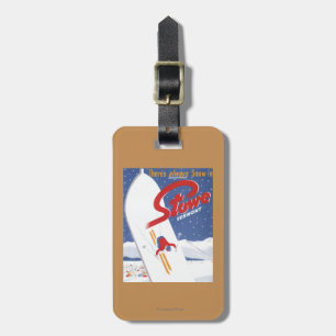 Sweeping S - There's Always Snow Promo Poster Luggage Tag