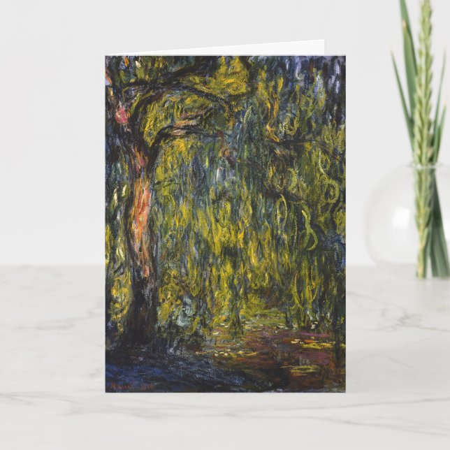 Sweeping Willow by Claude Monet, Classic Artwork Card (Front)