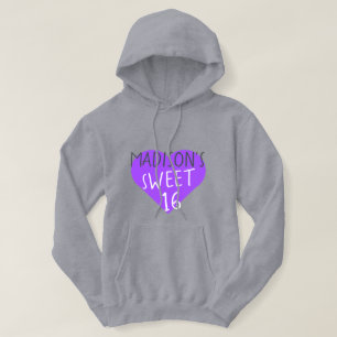 Sweet 16 16th Birthday  Hoodie