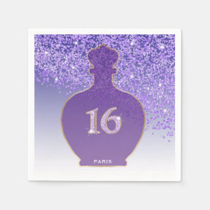 Sweet 16 Amethyst Fragrance, Purple Paris Boutique Napkin