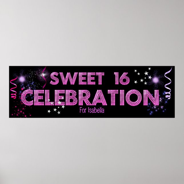 Sweet 16 Banner Poster (Front)