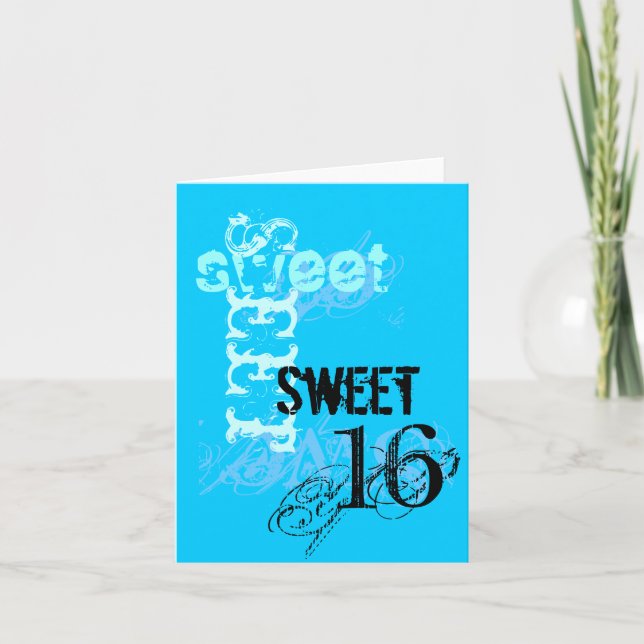 Sweet 16 Birthday Card (Front)